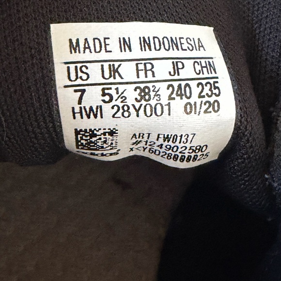 adidas Black Sneakers with Iridescent Stripes - Picture 6 of 6